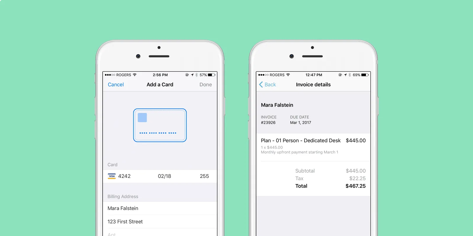 Introducing in-app invoices and payments