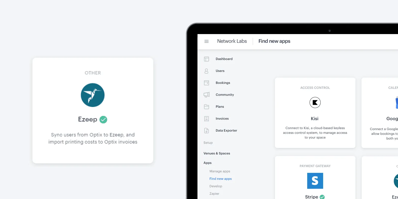 Optix and ezeep integration