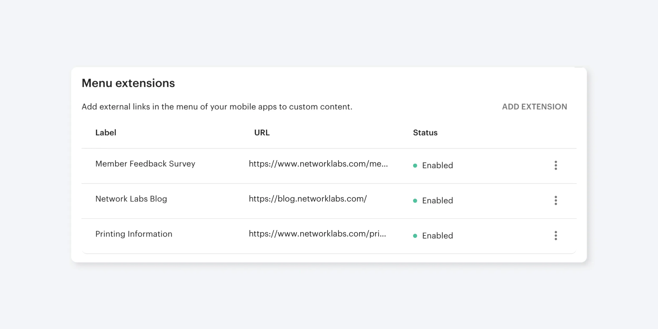 Menu extensions in Optix - Growing your coworking space with Menu Extensions