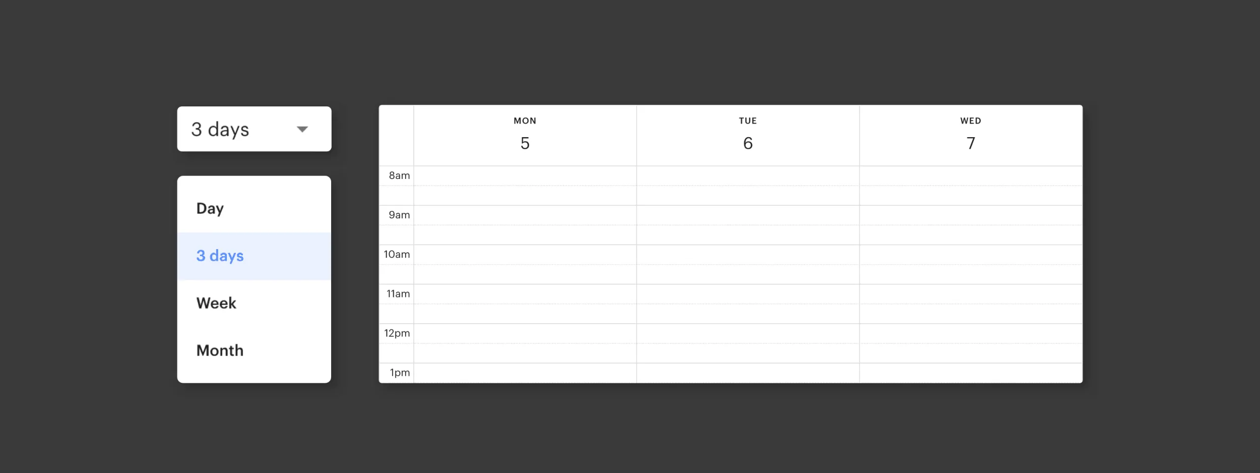 Scheduling feature coworking software