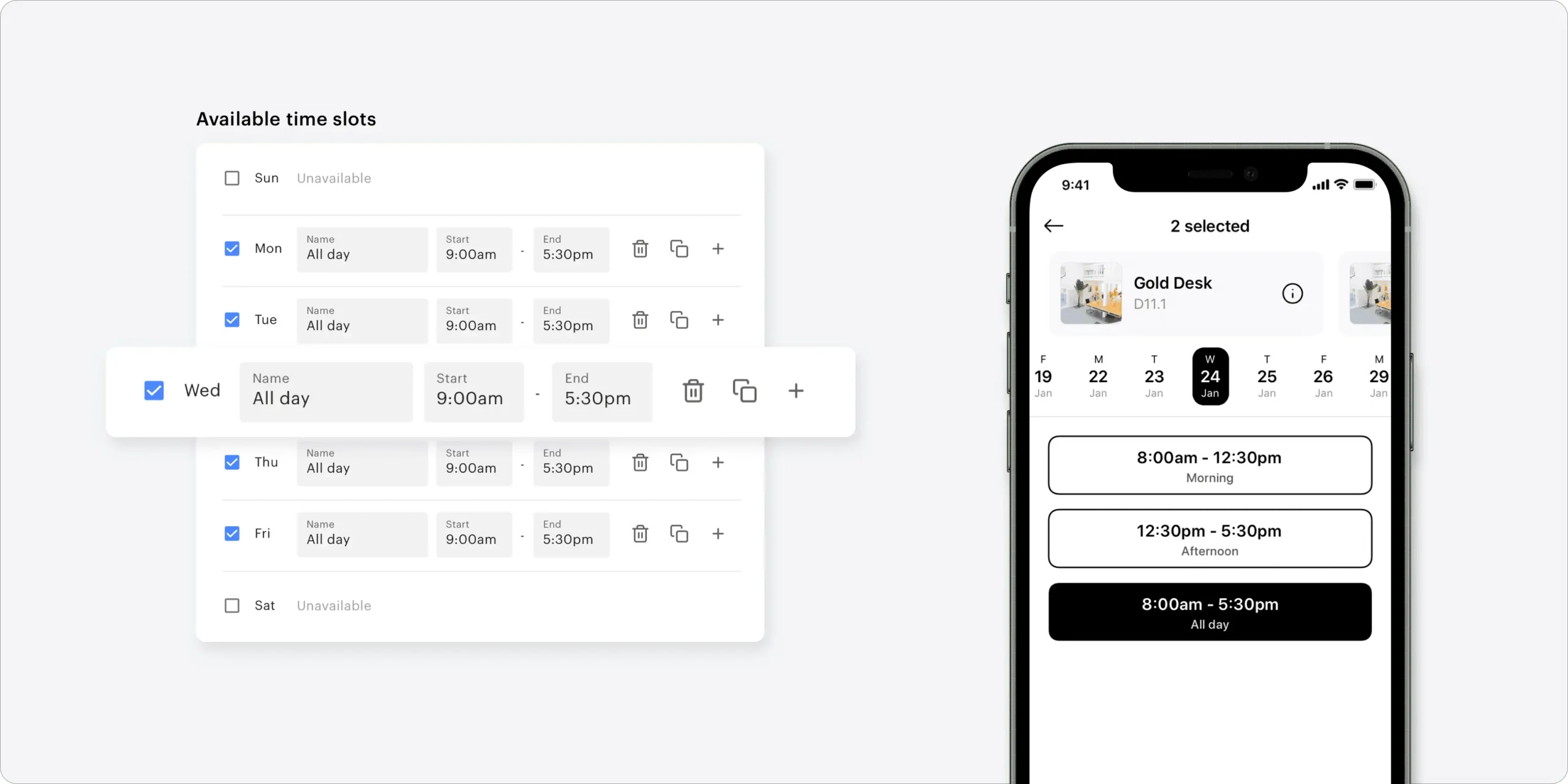 Introducing time slots by Optix