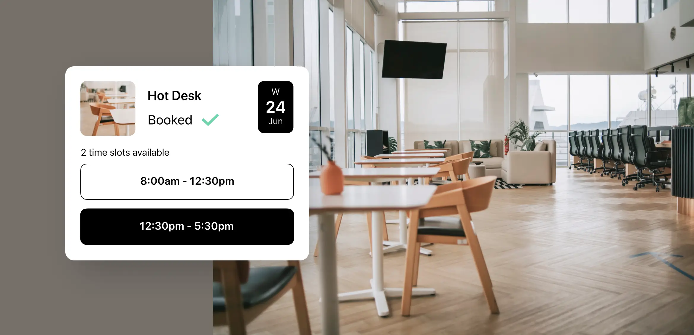 Desk booking software for coworking spaces