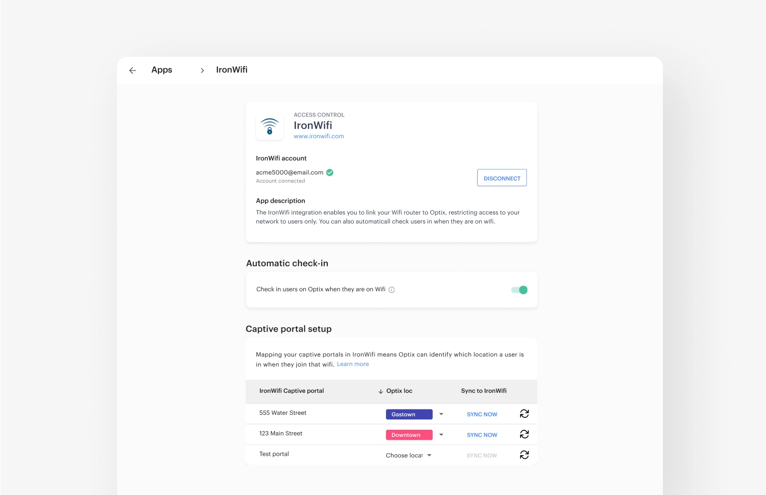 IronWiFi and Optix integration for coworking spaces