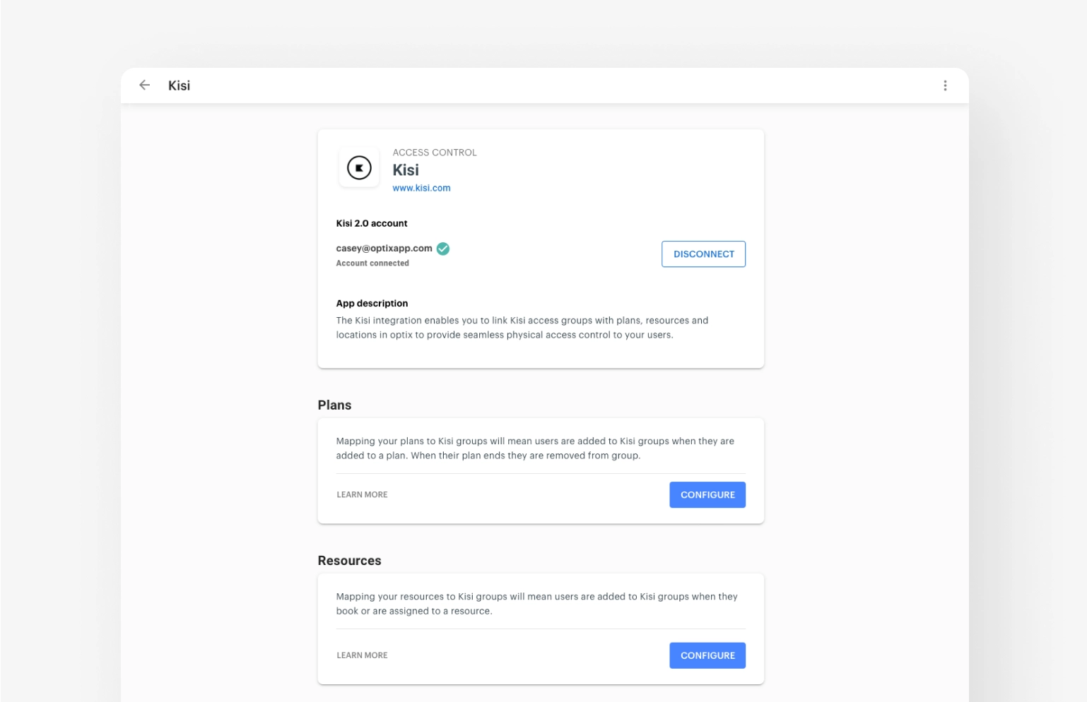 Optix and Kisi integration for coworking spaces