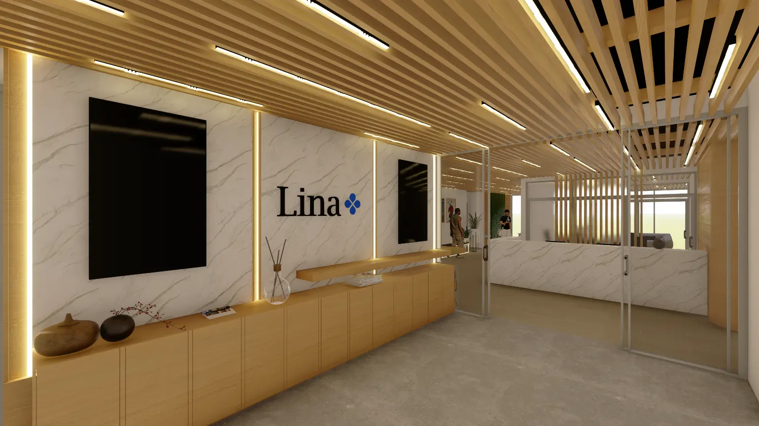 Lina - medical coworking case study with Optix