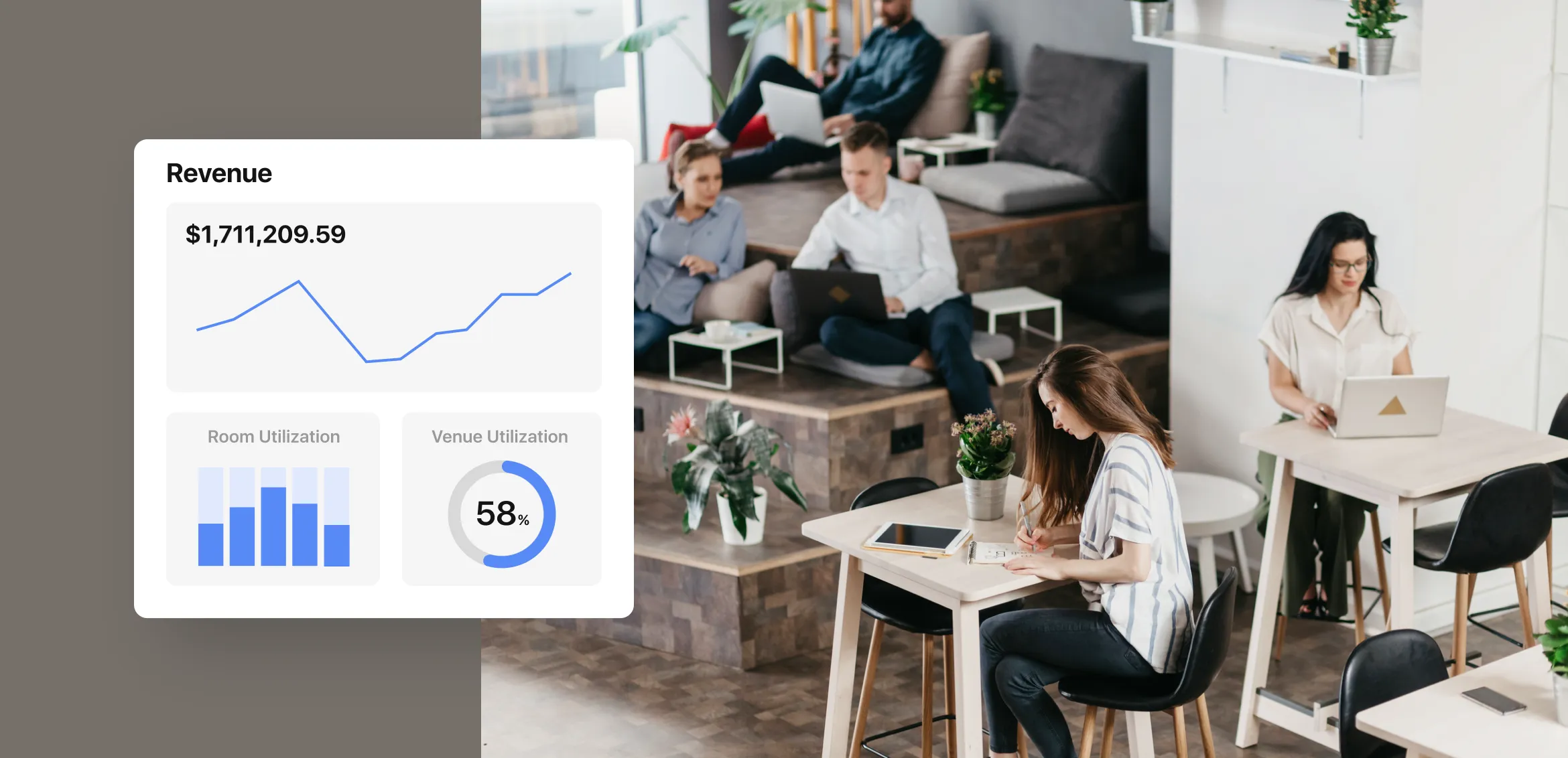 Optix Analytics Feature - coworking software analytics