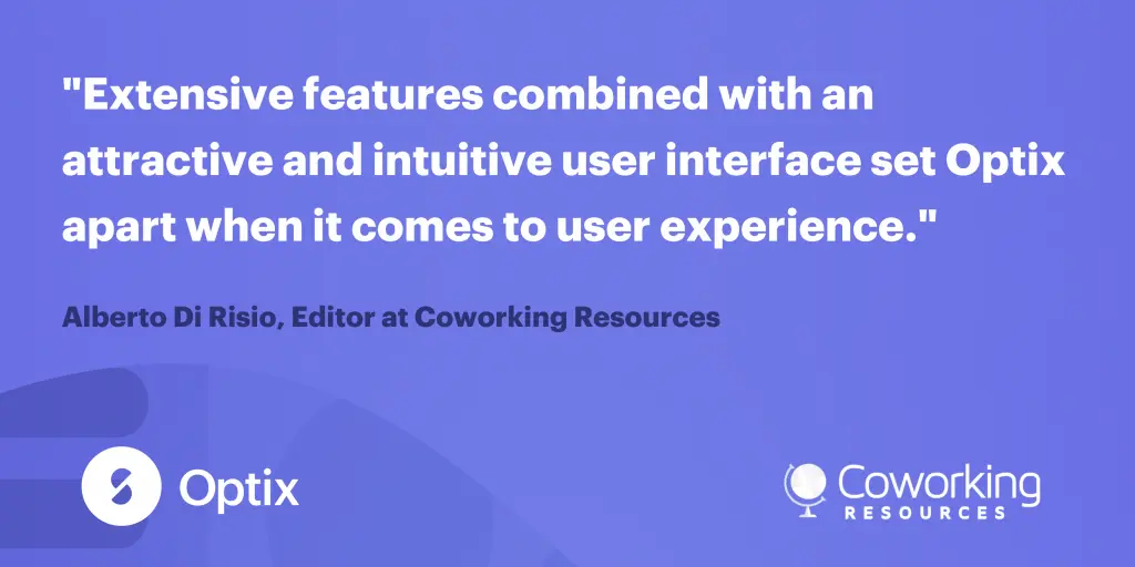 Optix is the number one platform for coworking spaces