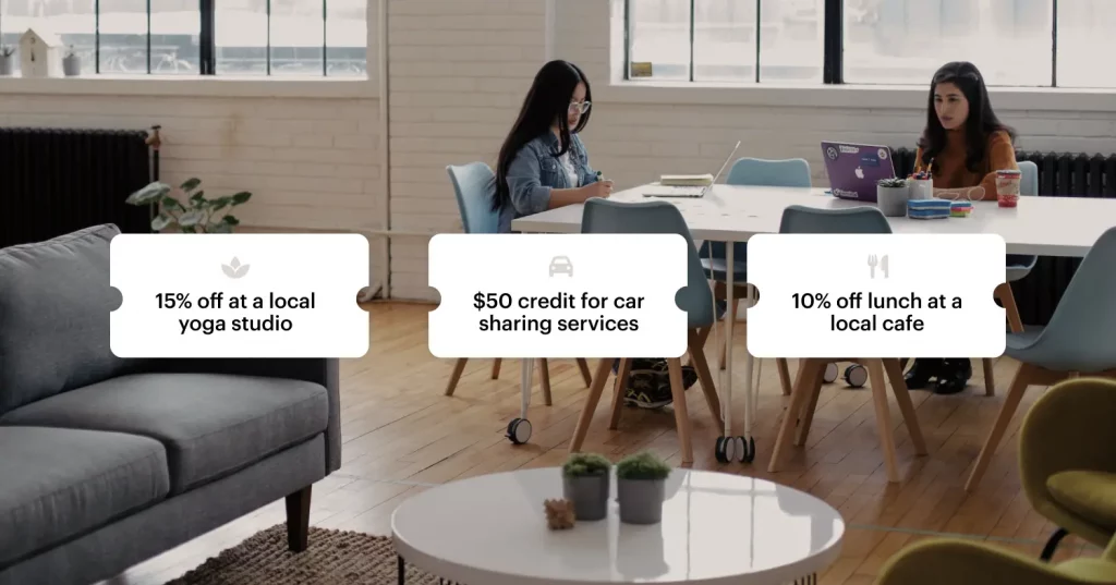 Perks app for coworking spaces