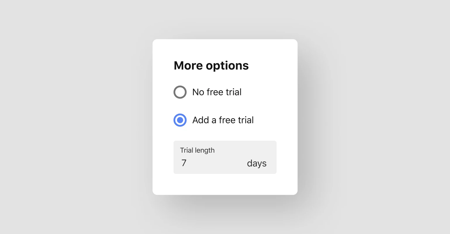 Free trials in Optix
