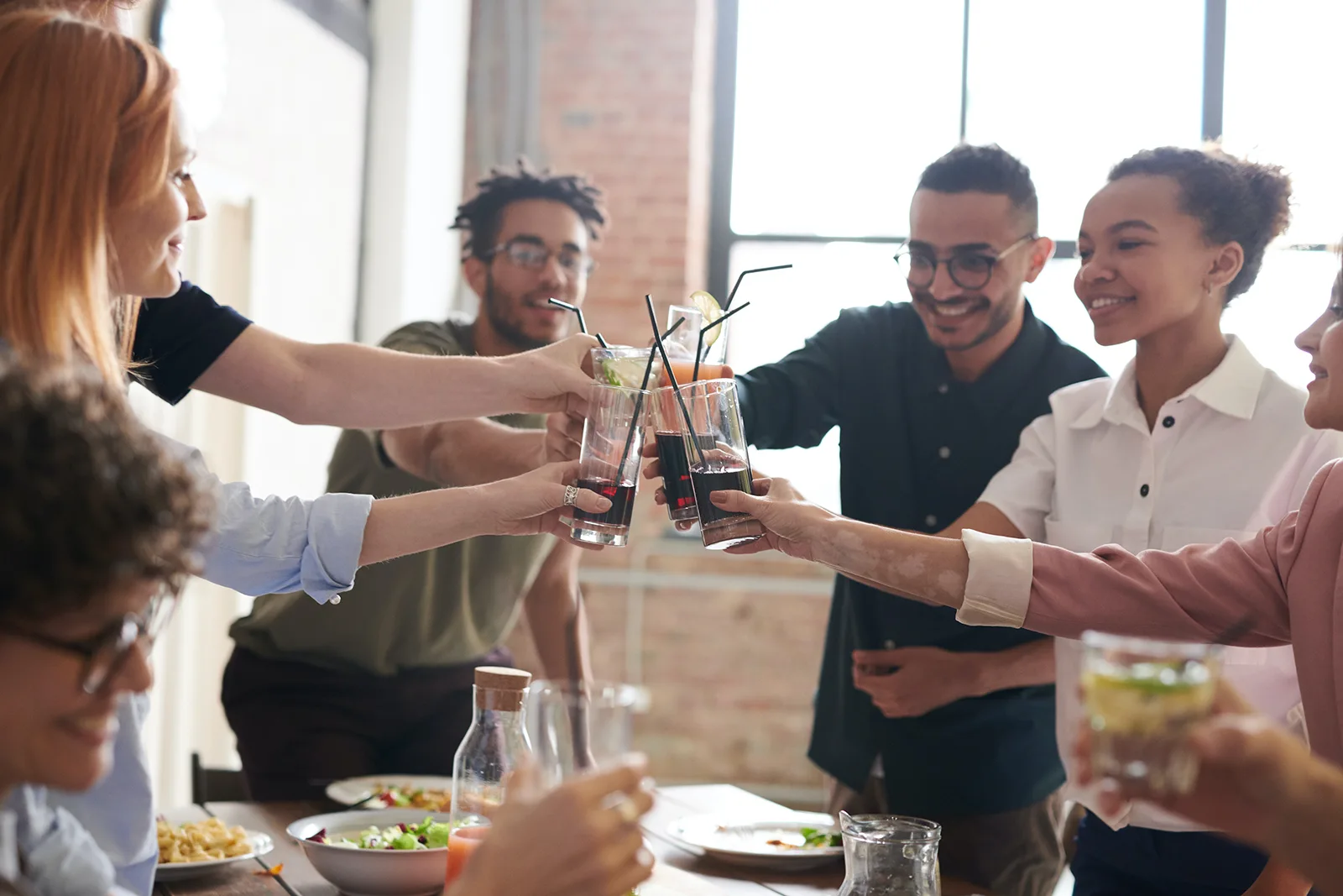 Rural Coworking Community Having a Toast