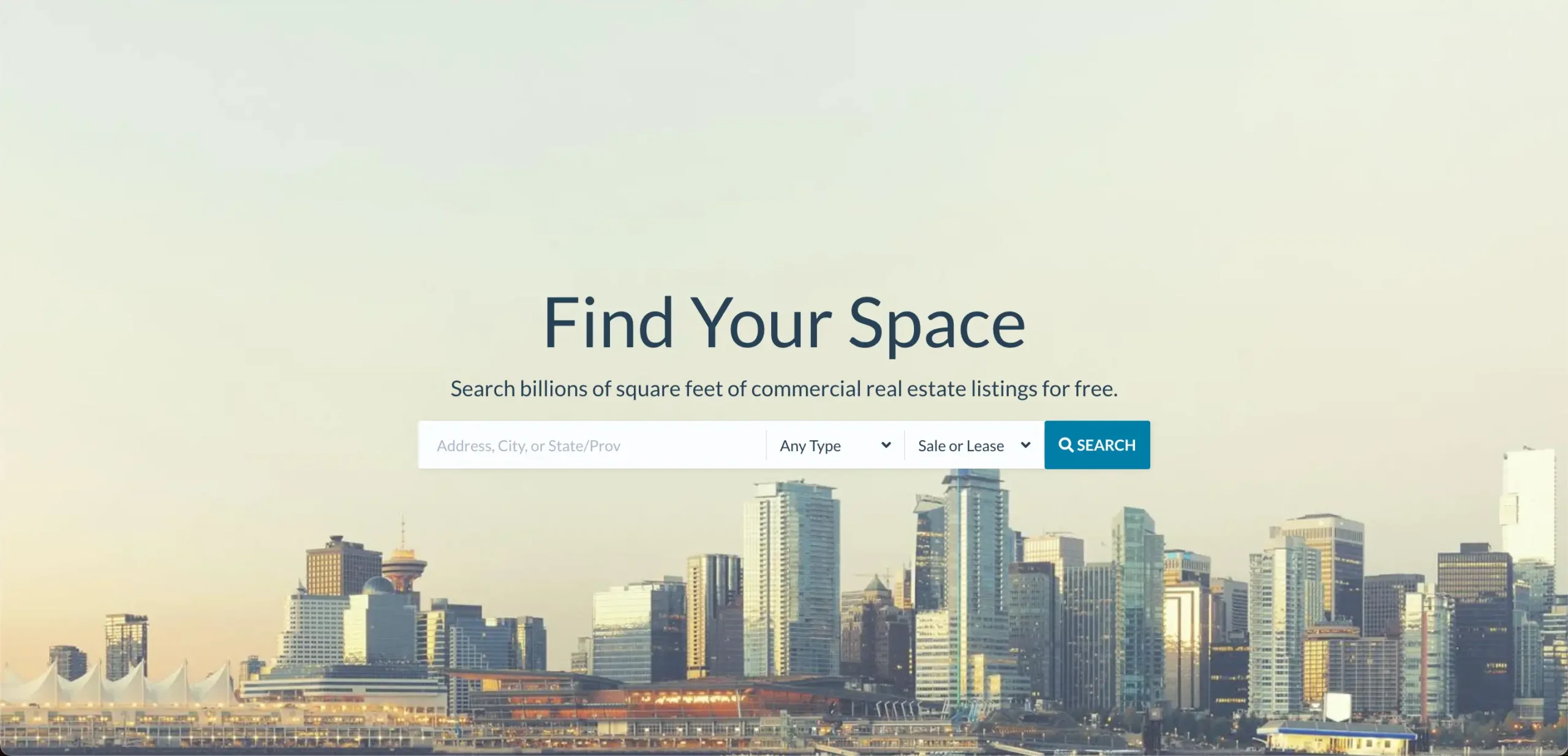 Spacelist homepage