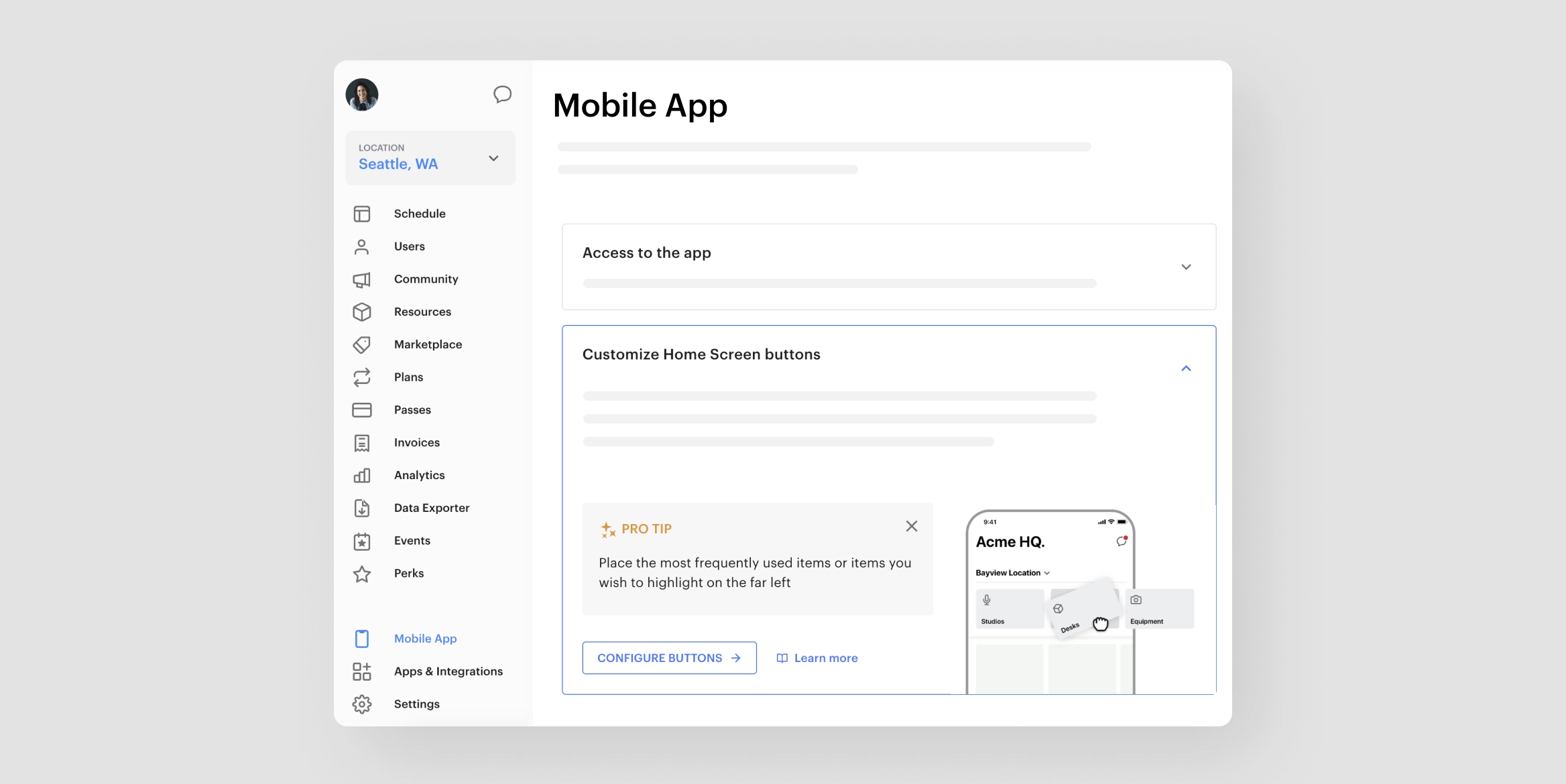 For admins: Customize your mobile app settings