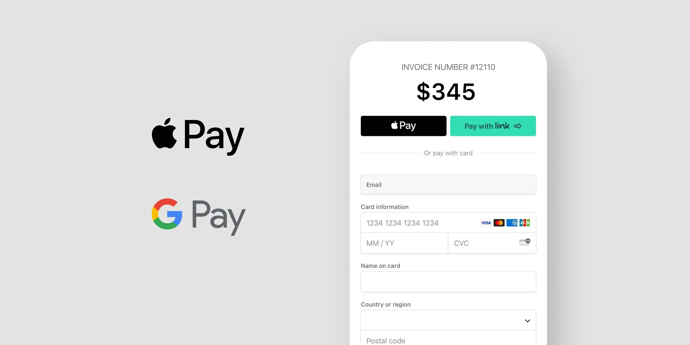 Users can manually pay invoice using Apple Pay and Google Pay