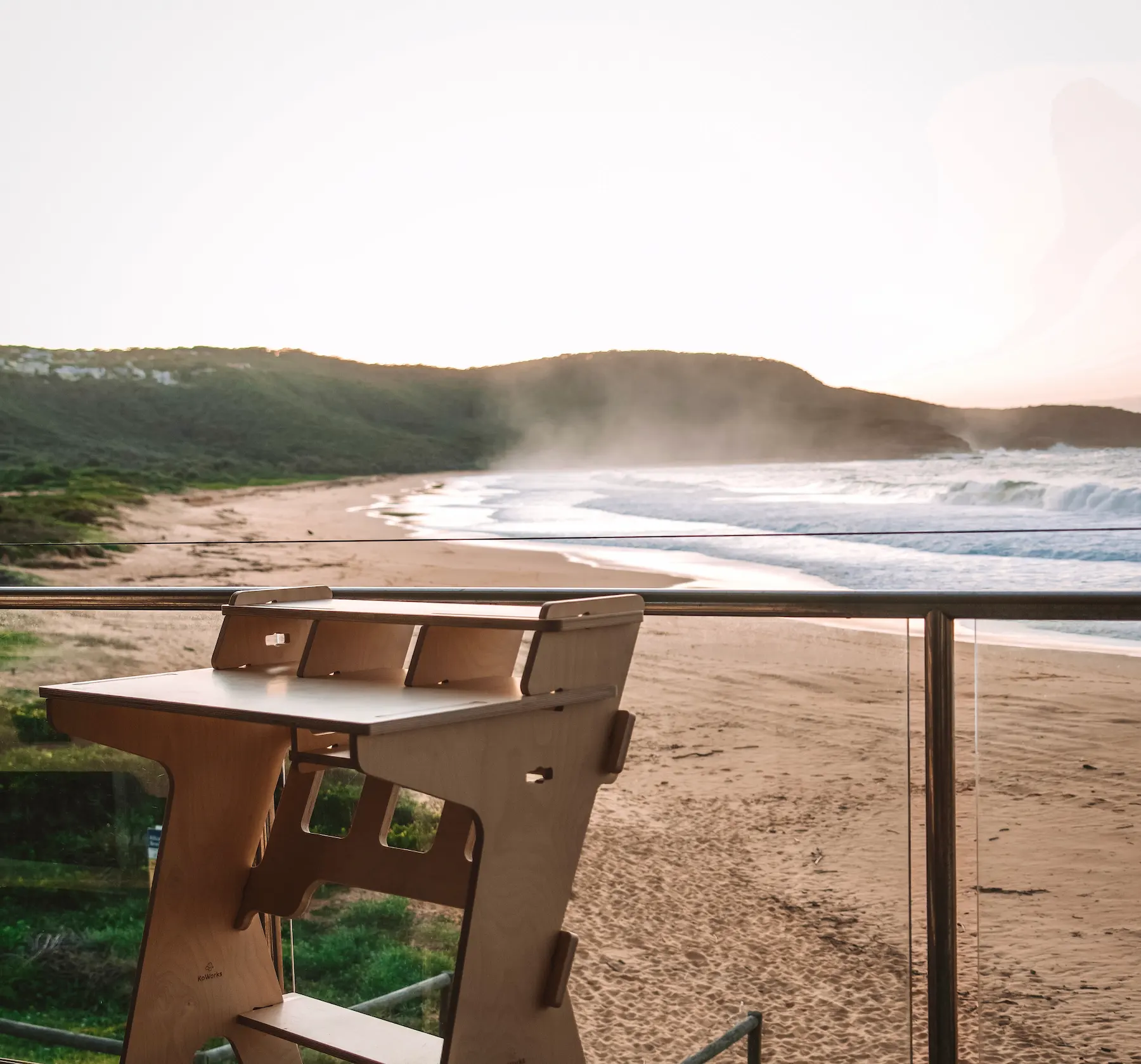 Photo of beach from KoWorks coworking space