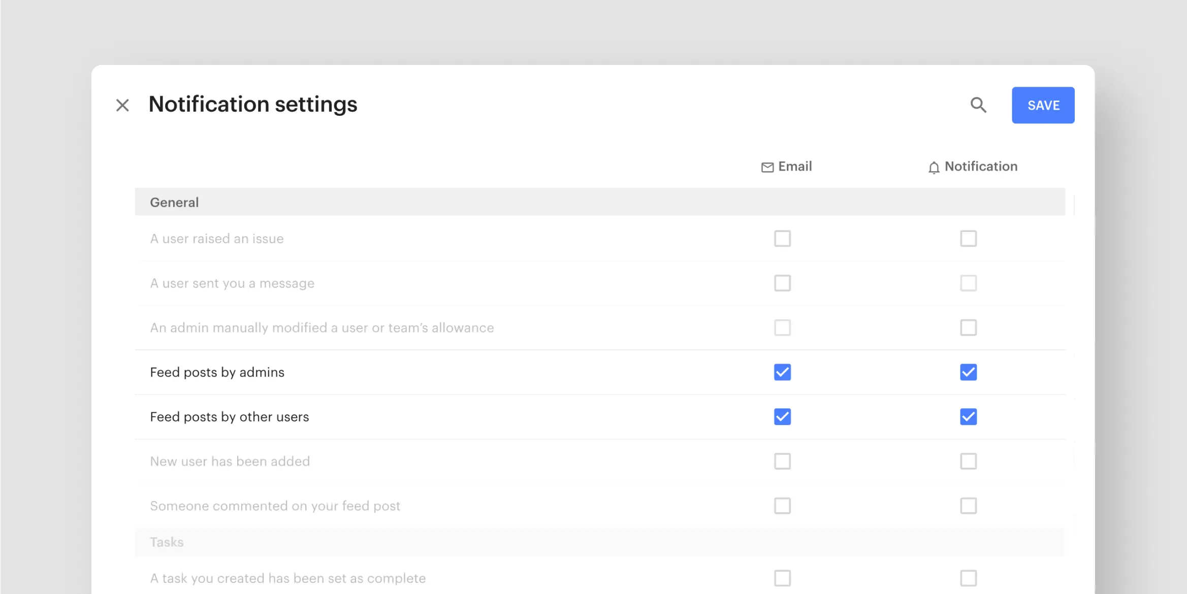 Receive notifications based on your Community Feed of your coworking space