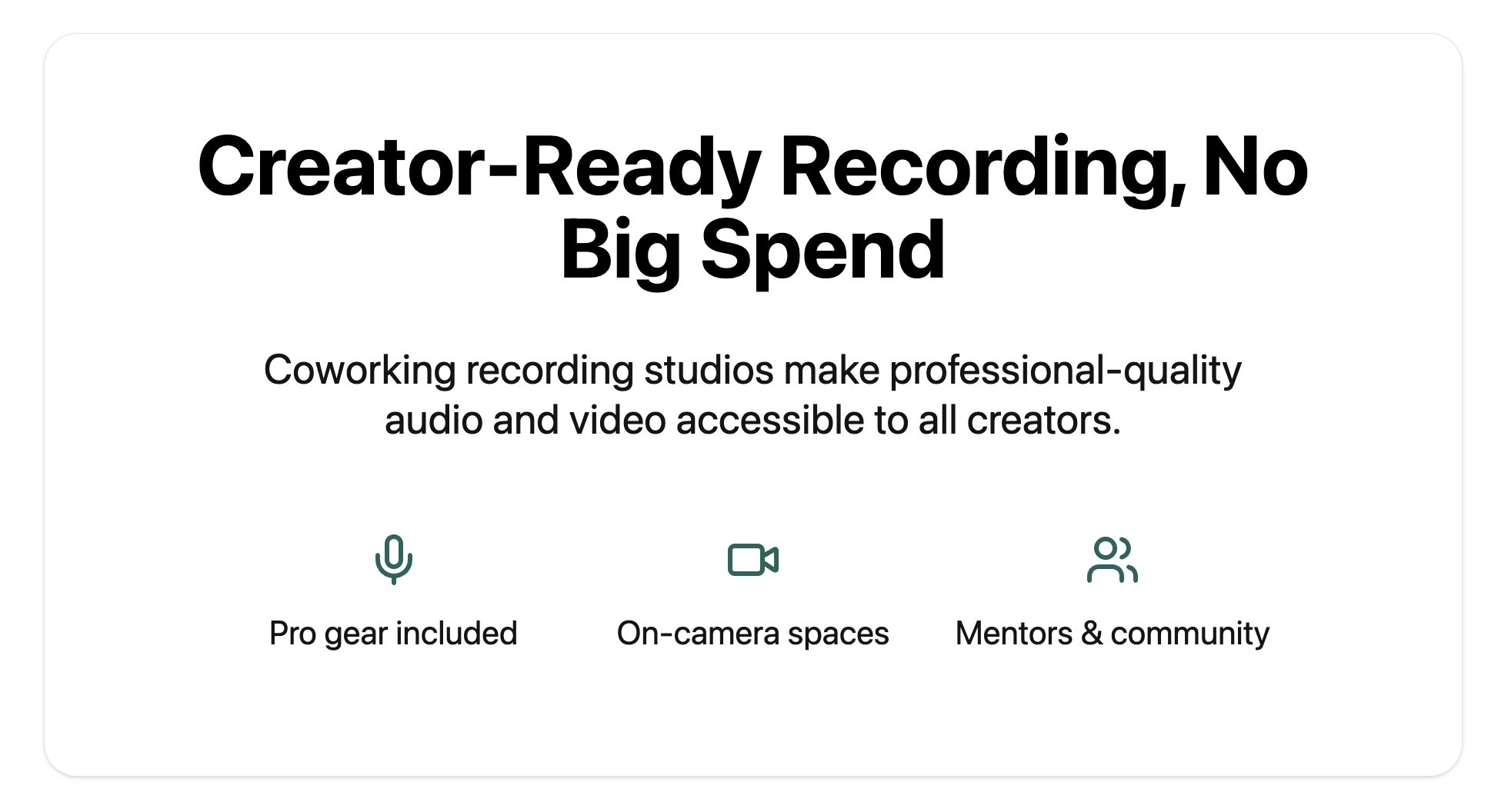 The benefits of coworking recording studios for creators