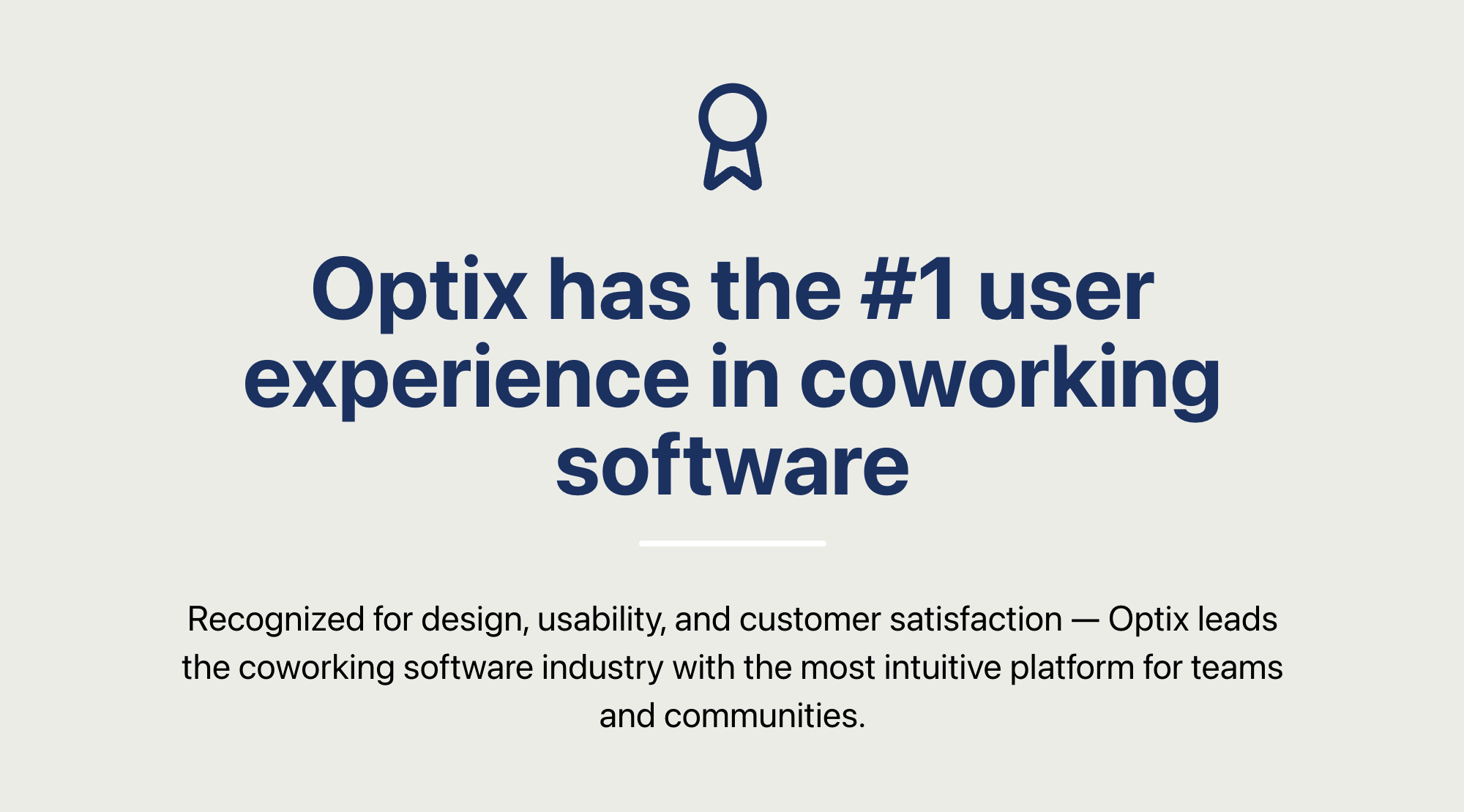 Optix is the #1 platform in user experience for coworking software