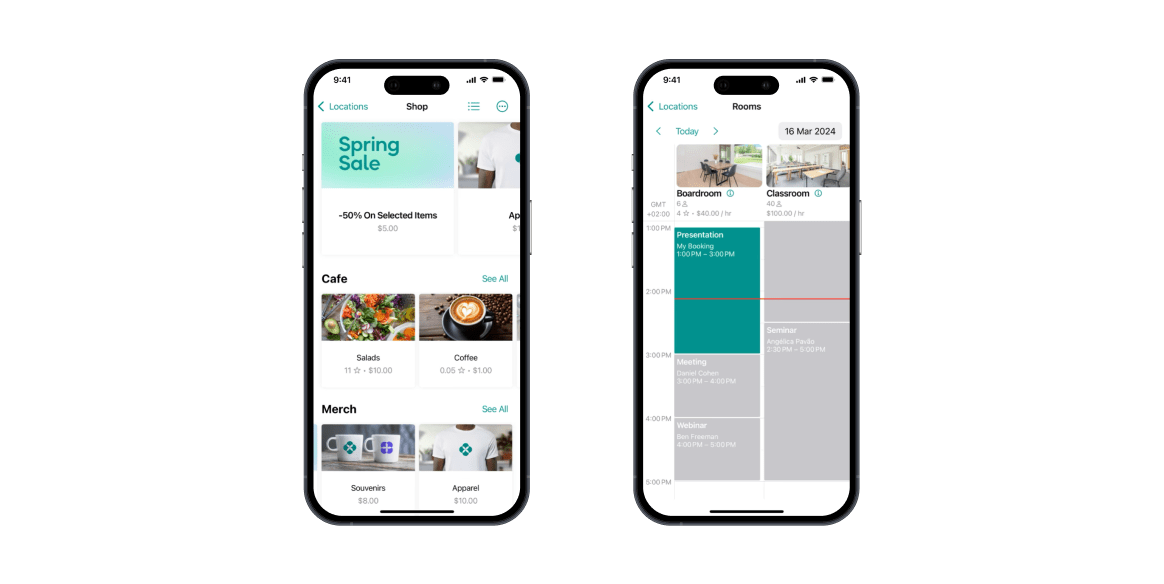 Spacebring coworking mobile app