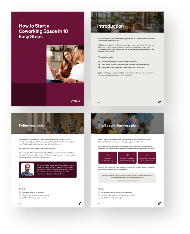 How to start a cowokring space by Optix - eBook pages