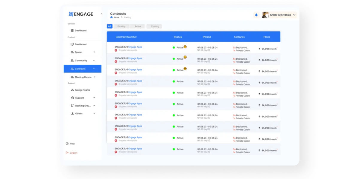 Engage Apps coworking software